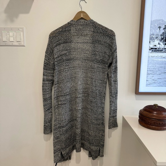 Maurices - Long Sleeved Knit Cardigan Gray and Black - Picture 2 of 5